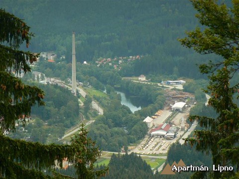 Okolí našeho apartmánu Lipno.