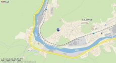 Apartmán Lipno-mapa polohy v obci Loučovice