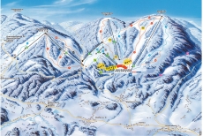Ski areál lyžování zima v horním Rakousku Sternstein Hochficht, ubytování Apartmán Lipno.